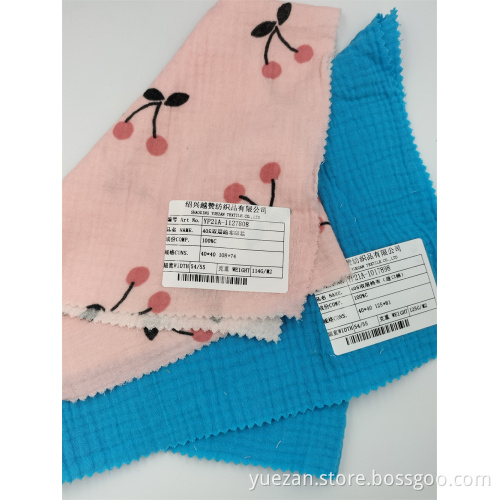 40S Two Layers Colour Woven Crepe Fabrics